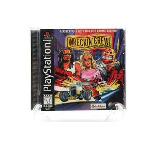 PS1 Wreckin' Crew (Sony PlayStation 1, 1998) Complete CIB w/Manual + Reg Card